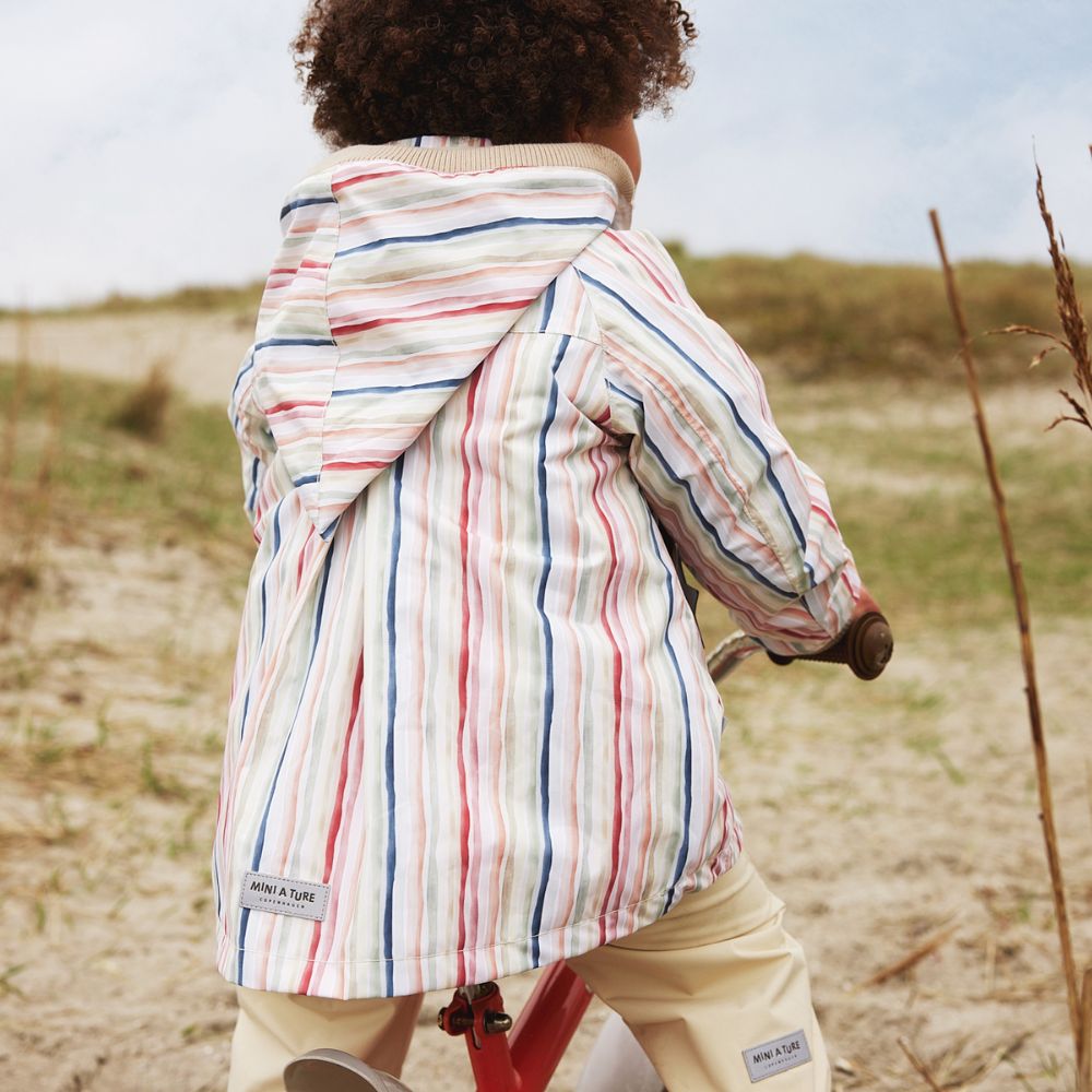 MATWIAMI fleeceforet printet forårsjakke. GRS