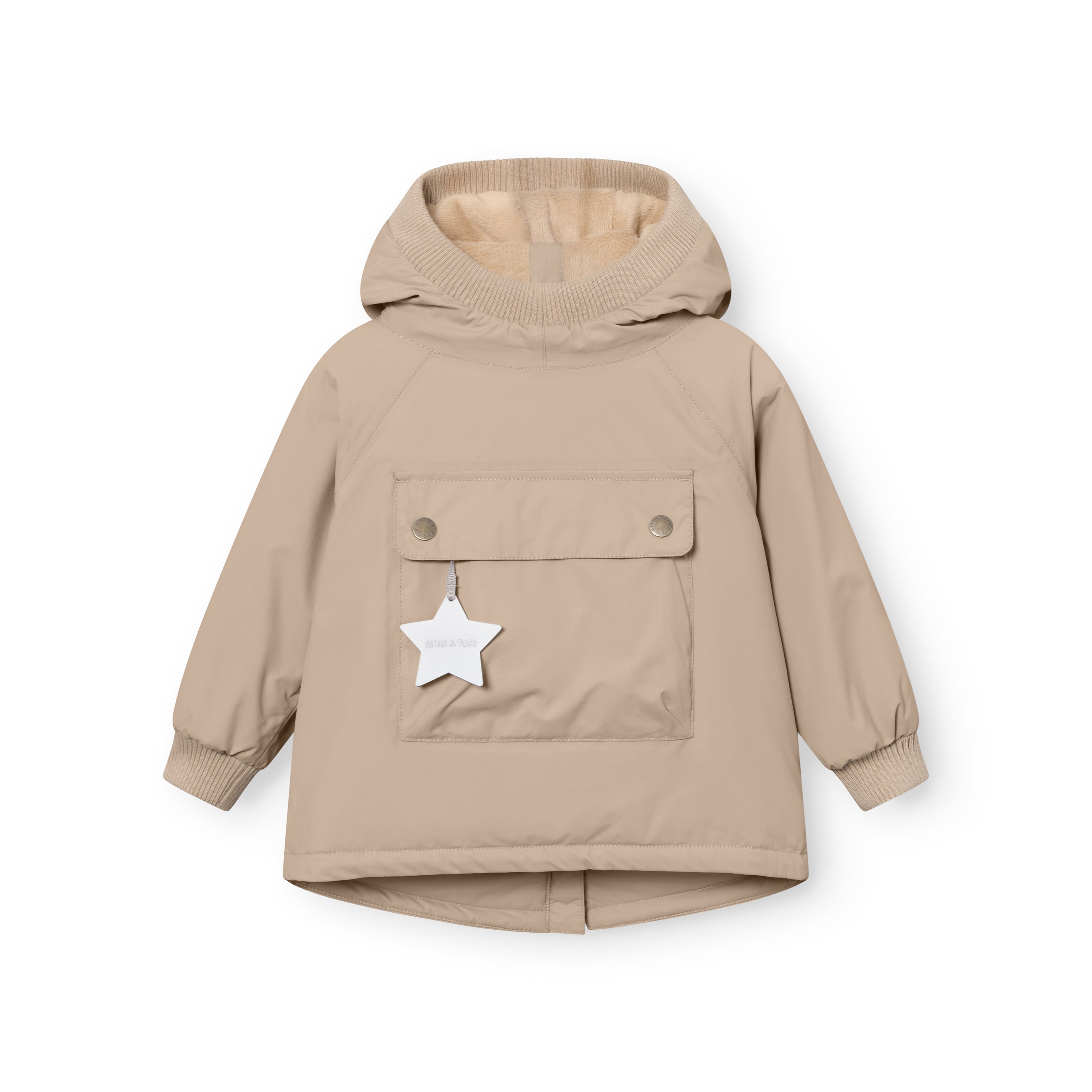 MATBABYWEN fleeceforet vinter anorak. GRS
