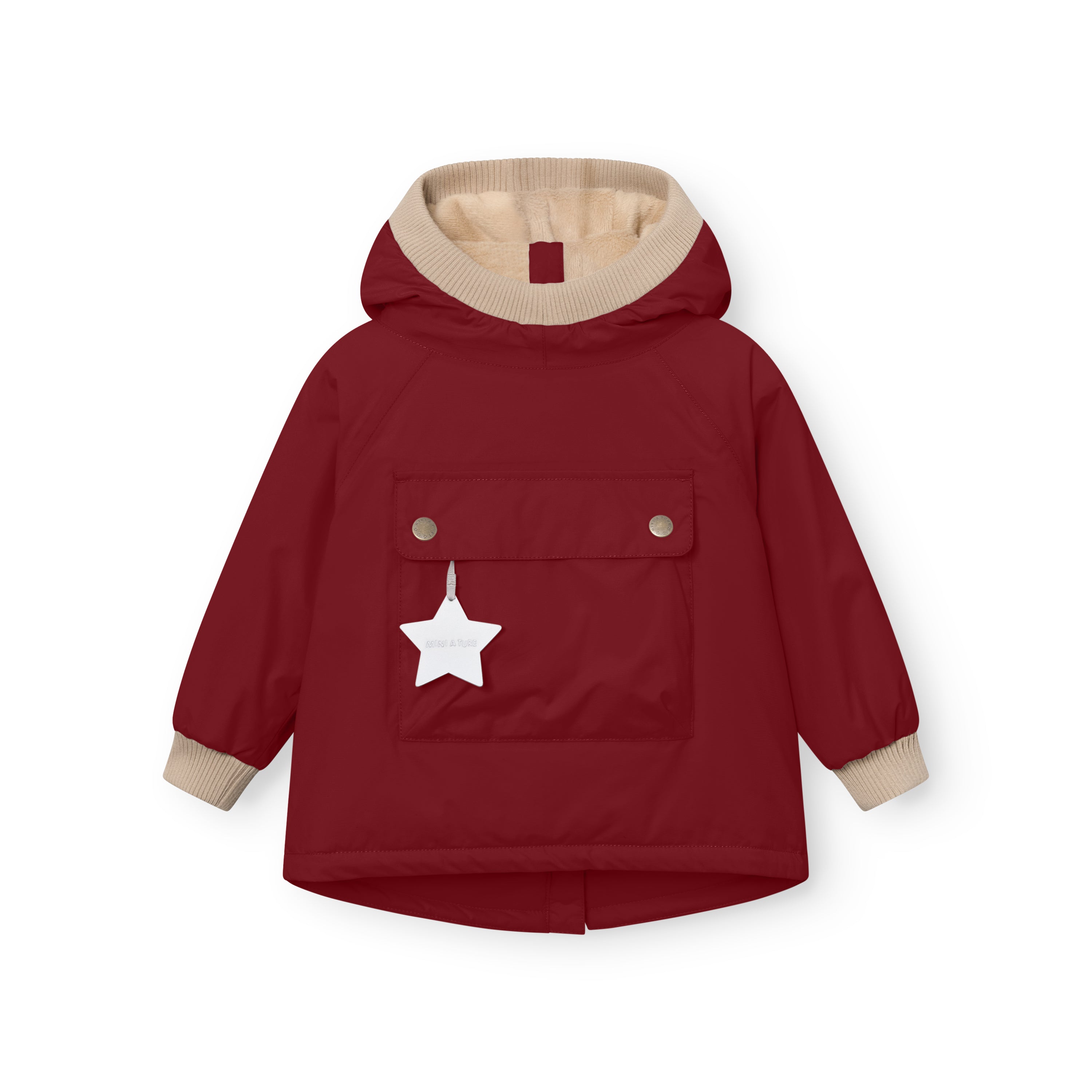 MATBABYWEN fleeceforet vinter anorak. GRS