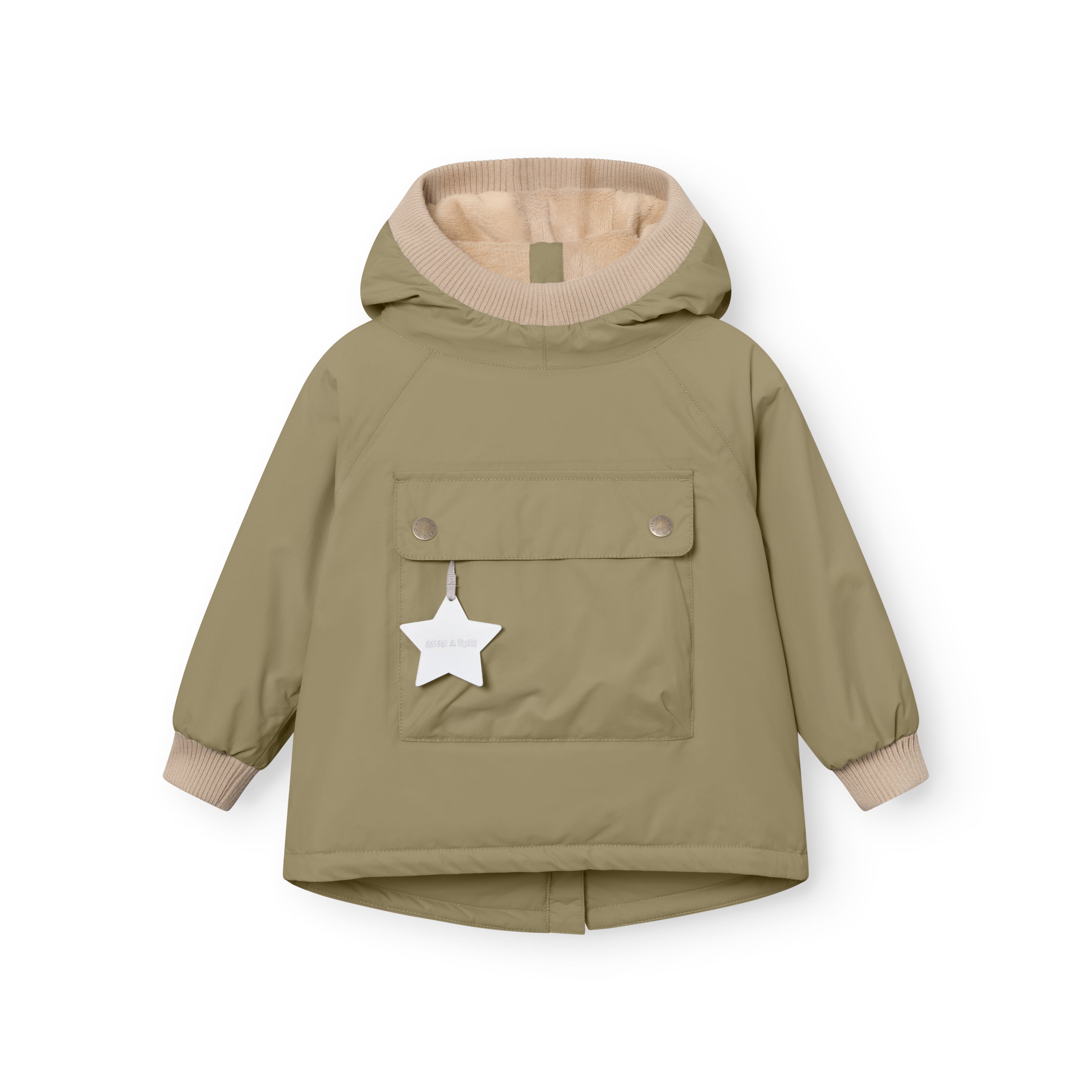 MATBABYWEN fleeceforet vinter anorak. GRS