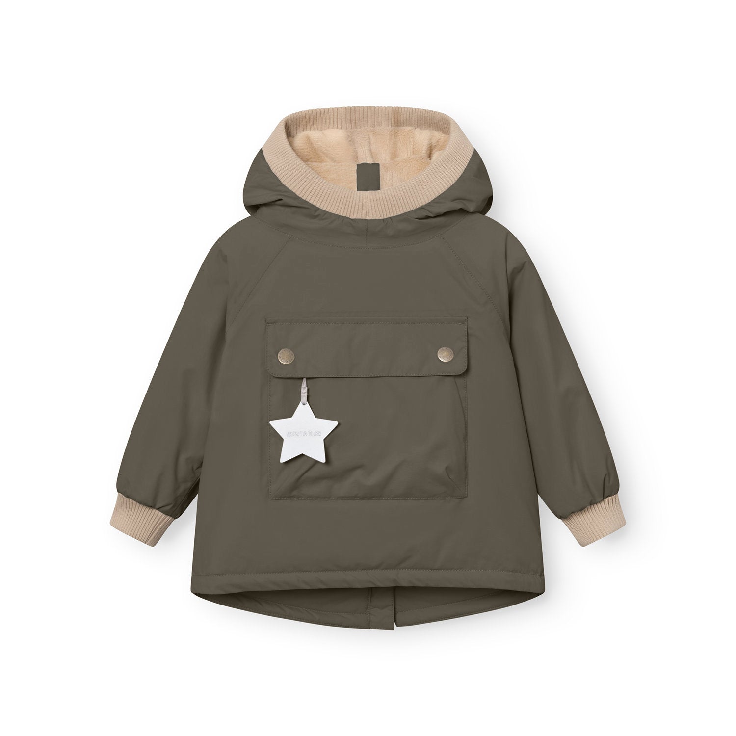 MATBABYWEN fleeceforet vinter anorak. GRS