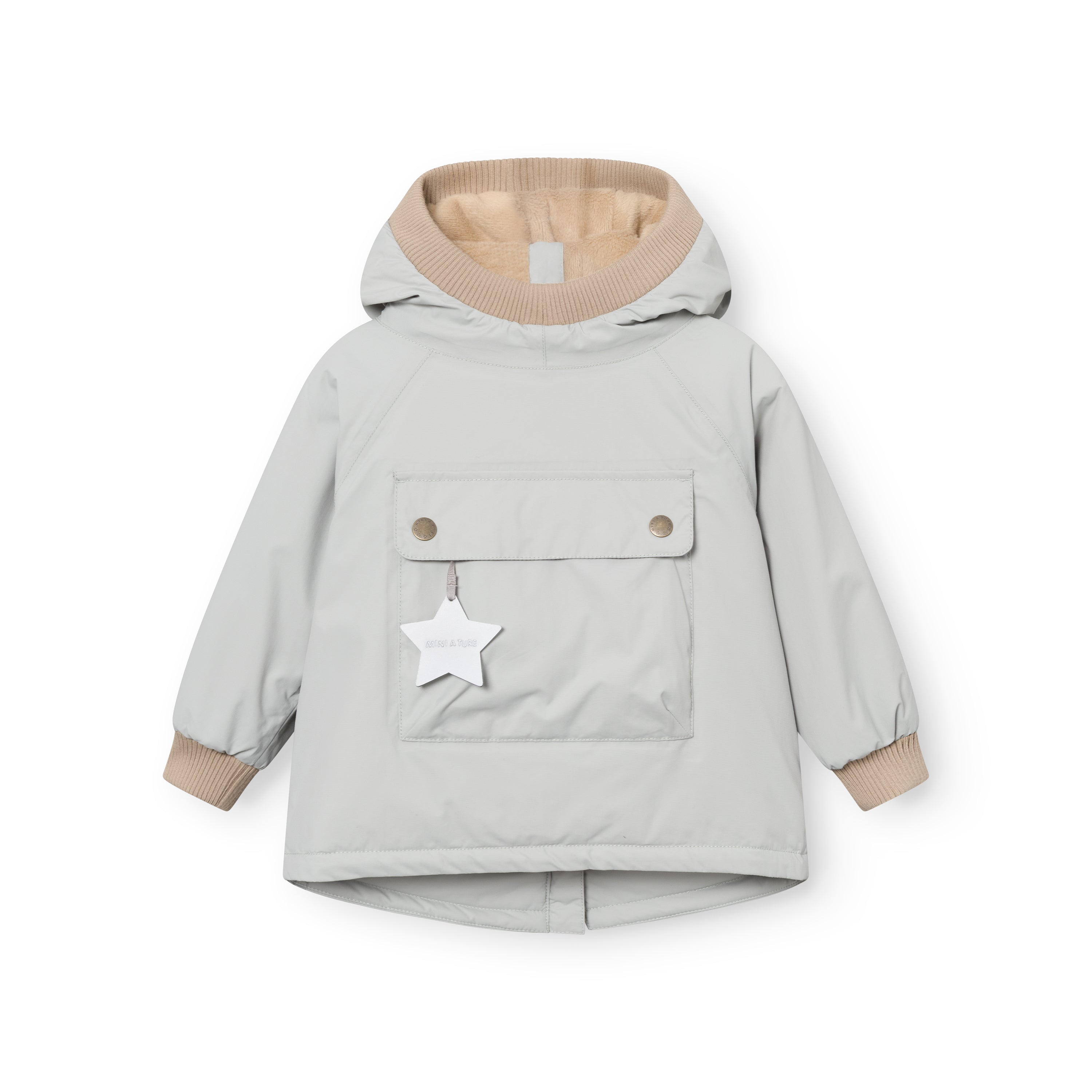 MATBABYWEN fleeceforet vinter anorak. GRS