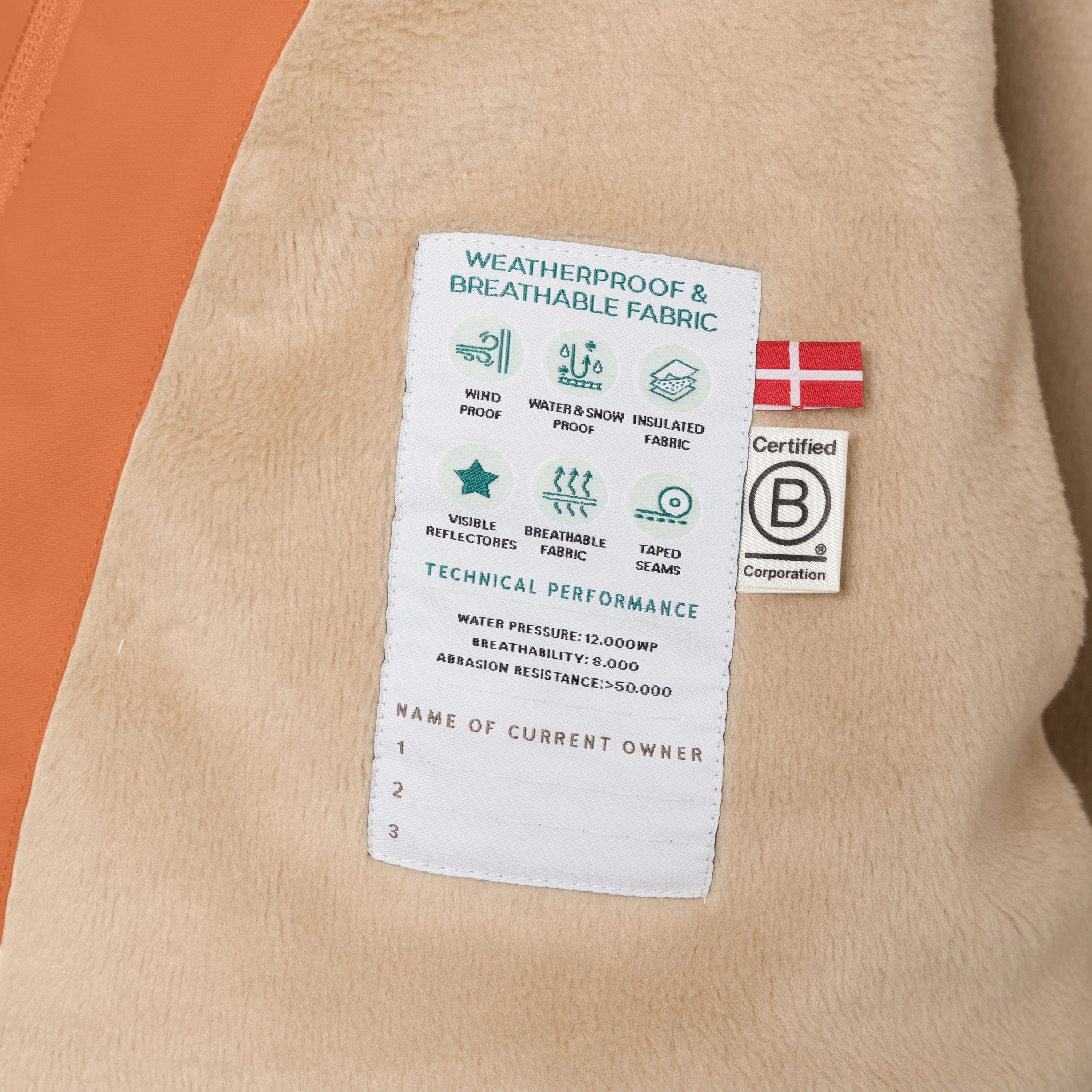 MATWANG fleeceforet vinterjakke med pels. GRS