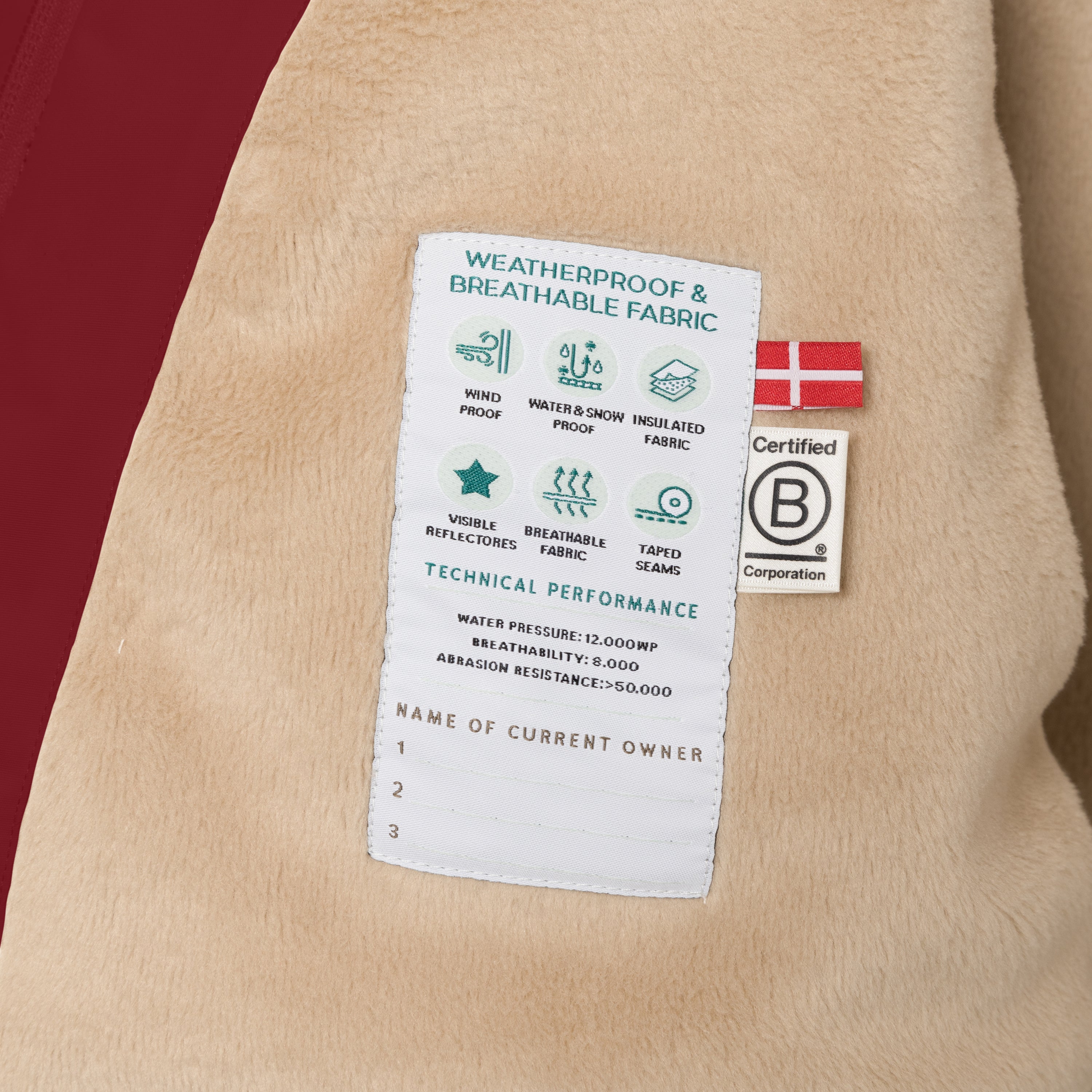 MATWANG fleeceforet vinterjakke med pels. GRS