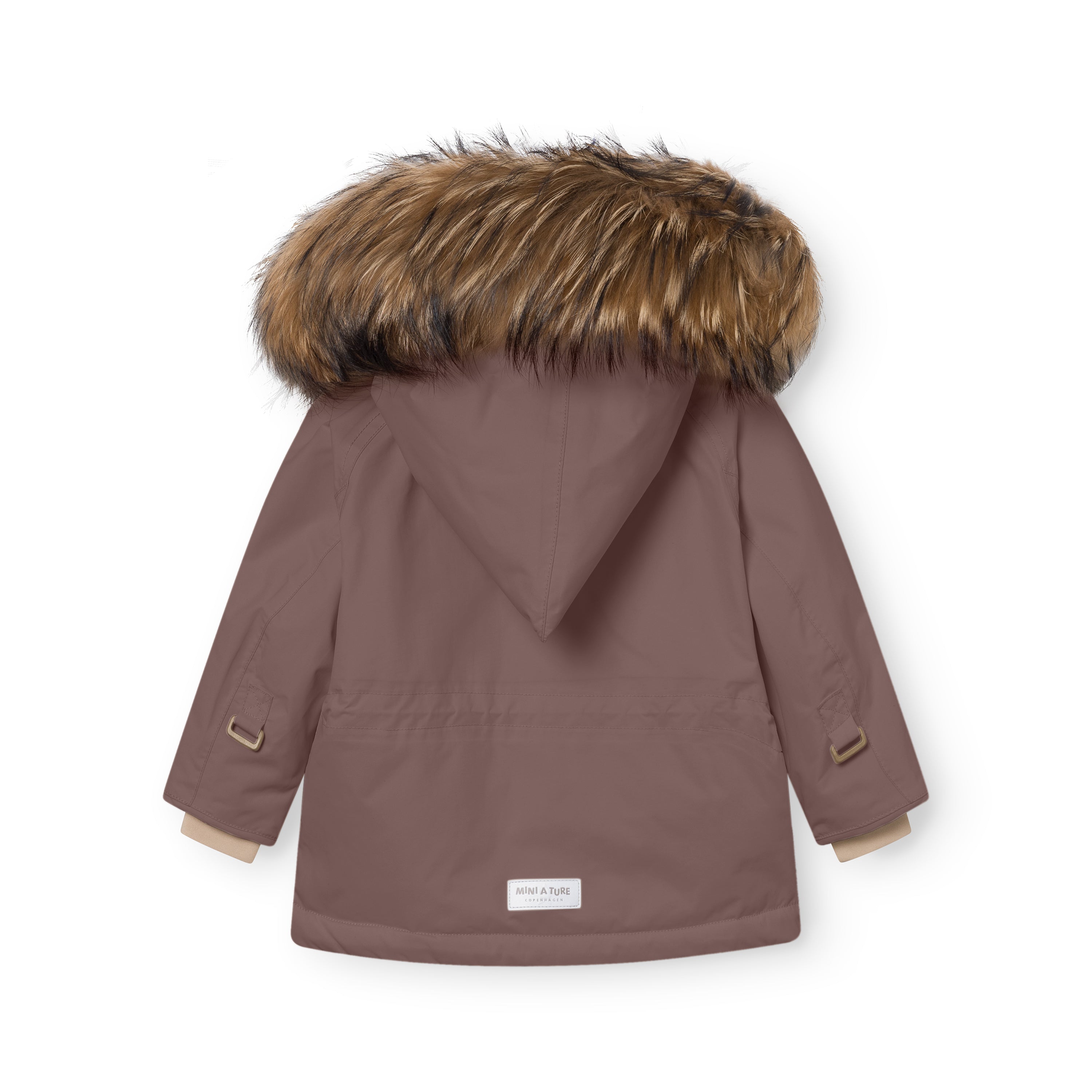 MATWANG fleeceforet vinterjakke med pels. GRS