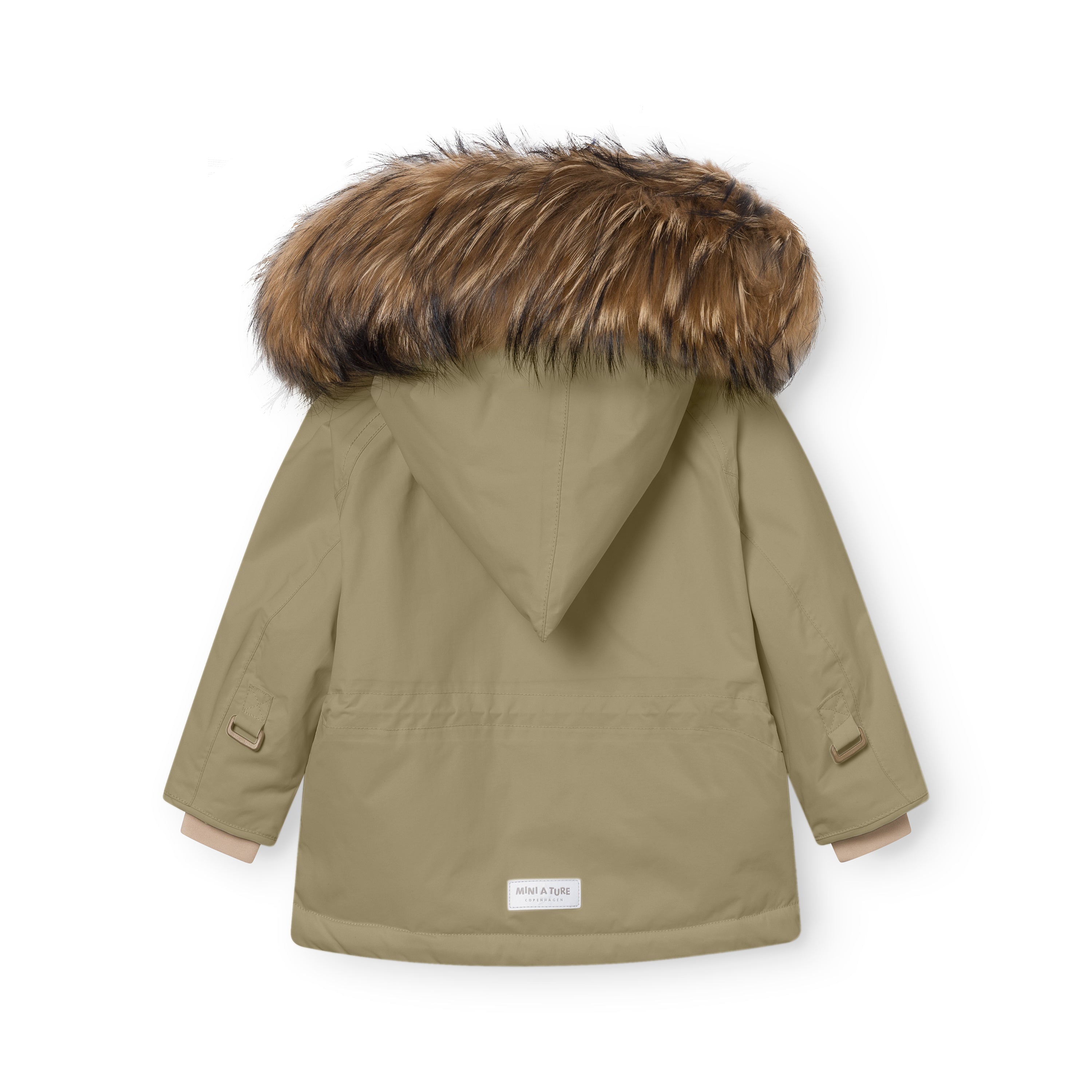 MATWANG fleeceforet vinterjakke med pels. GRS