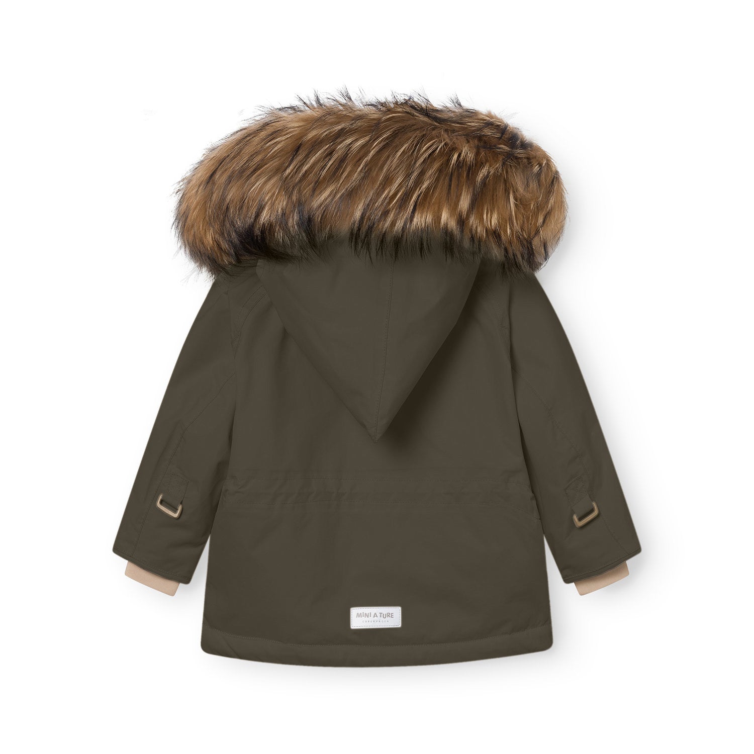 MATWANG fleeceforet vinterjakke med pels. GRS