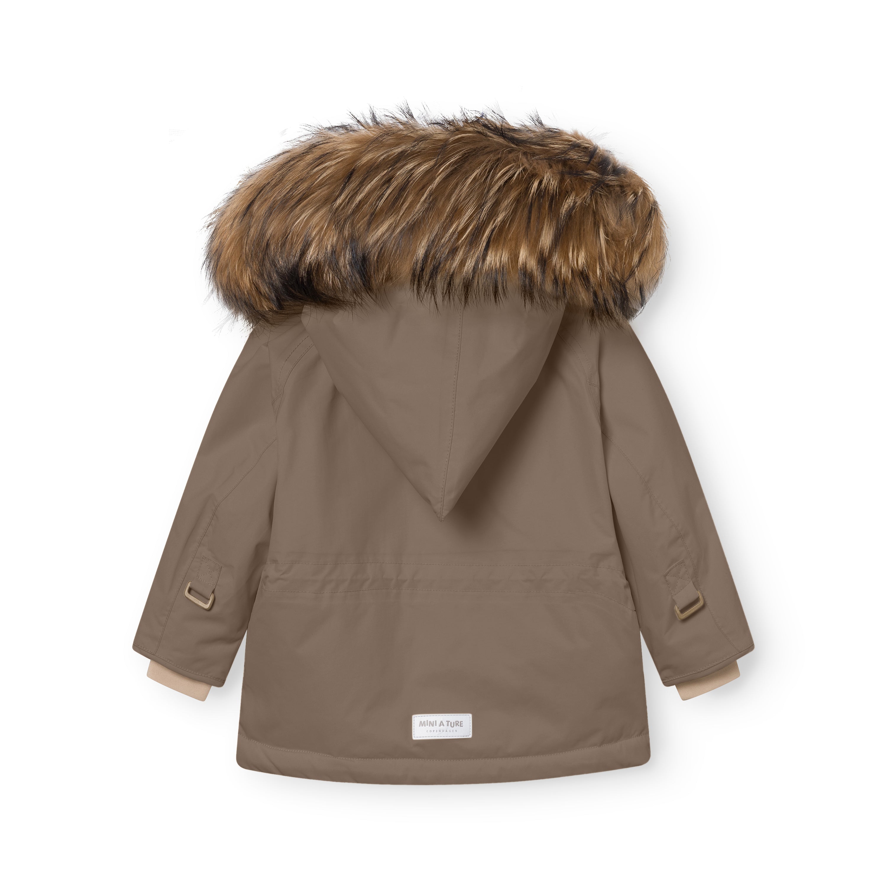 MATWANG fleeceforet vinterjakke med pels. GRS