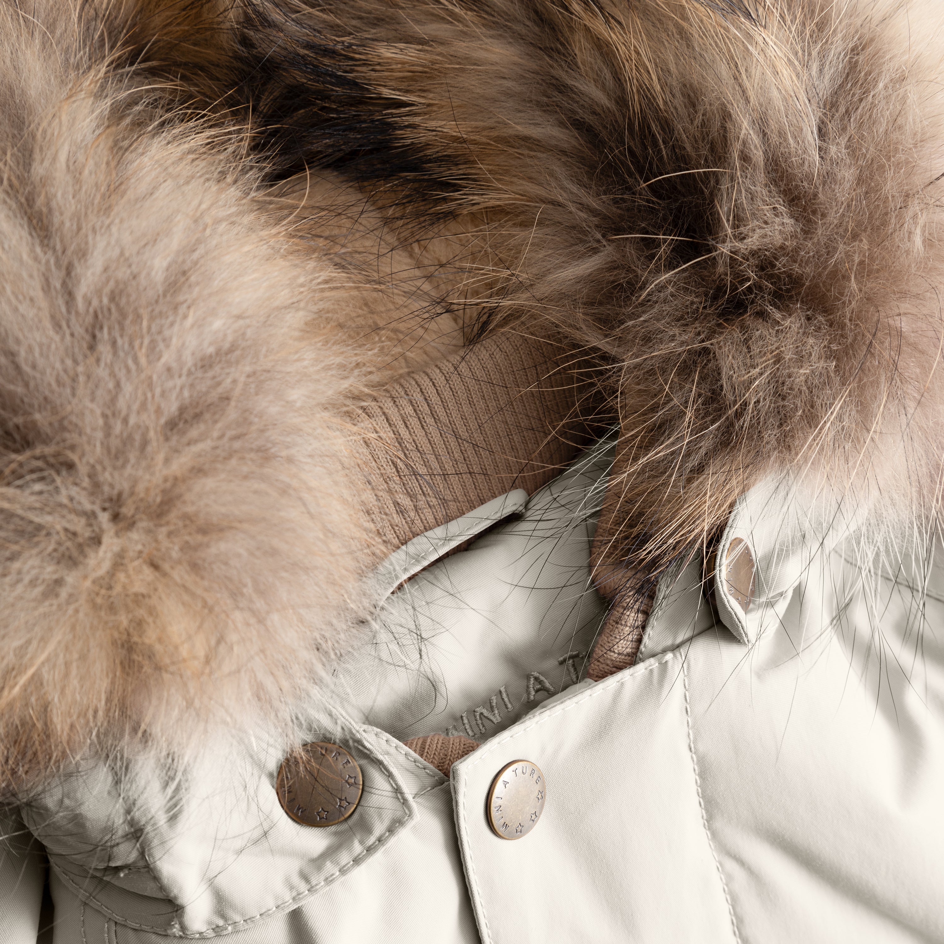 MATWALLY fleeceforet vinterjakke med pels. GRS