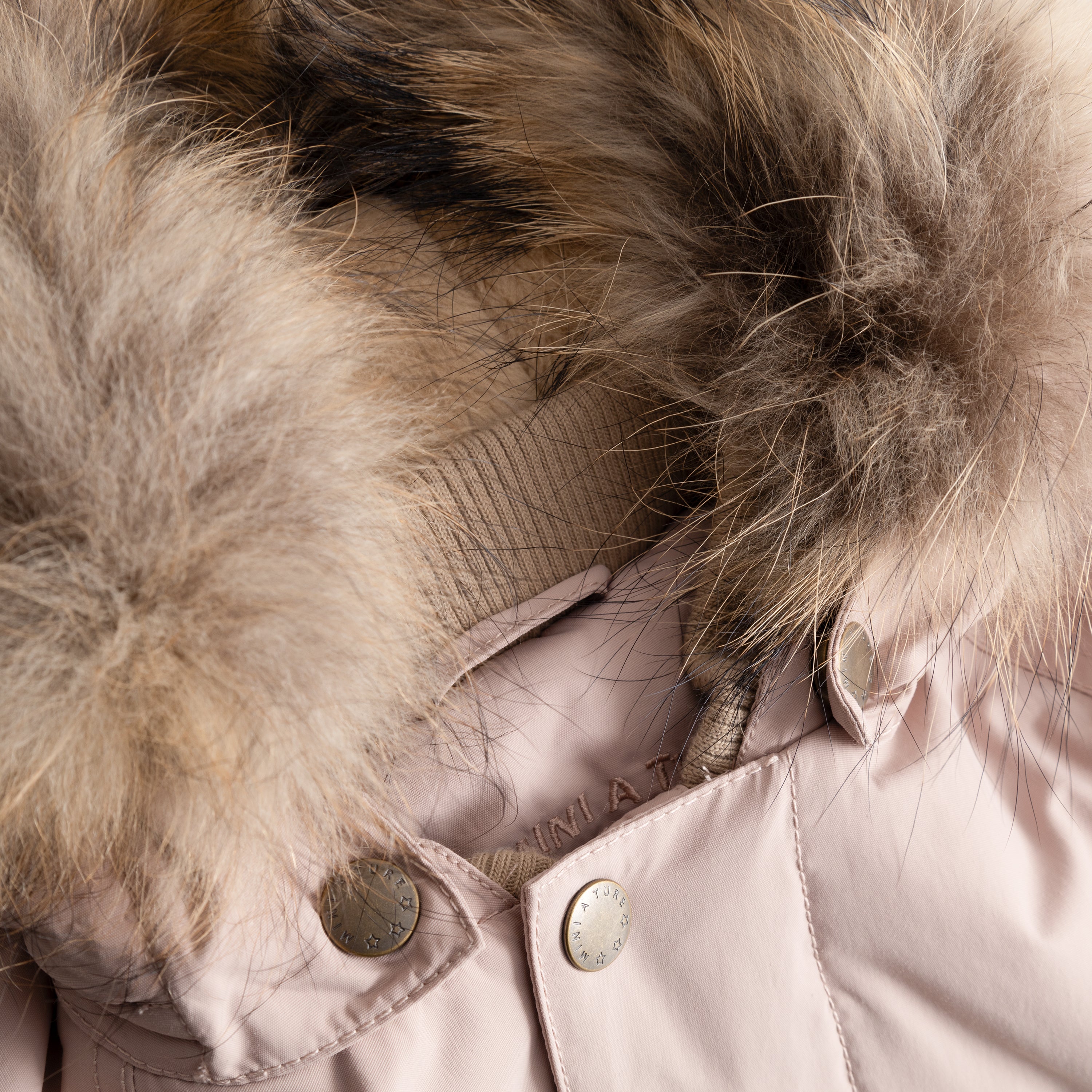 MATWALLY fleeceforet vinterjakke med pels. GRS