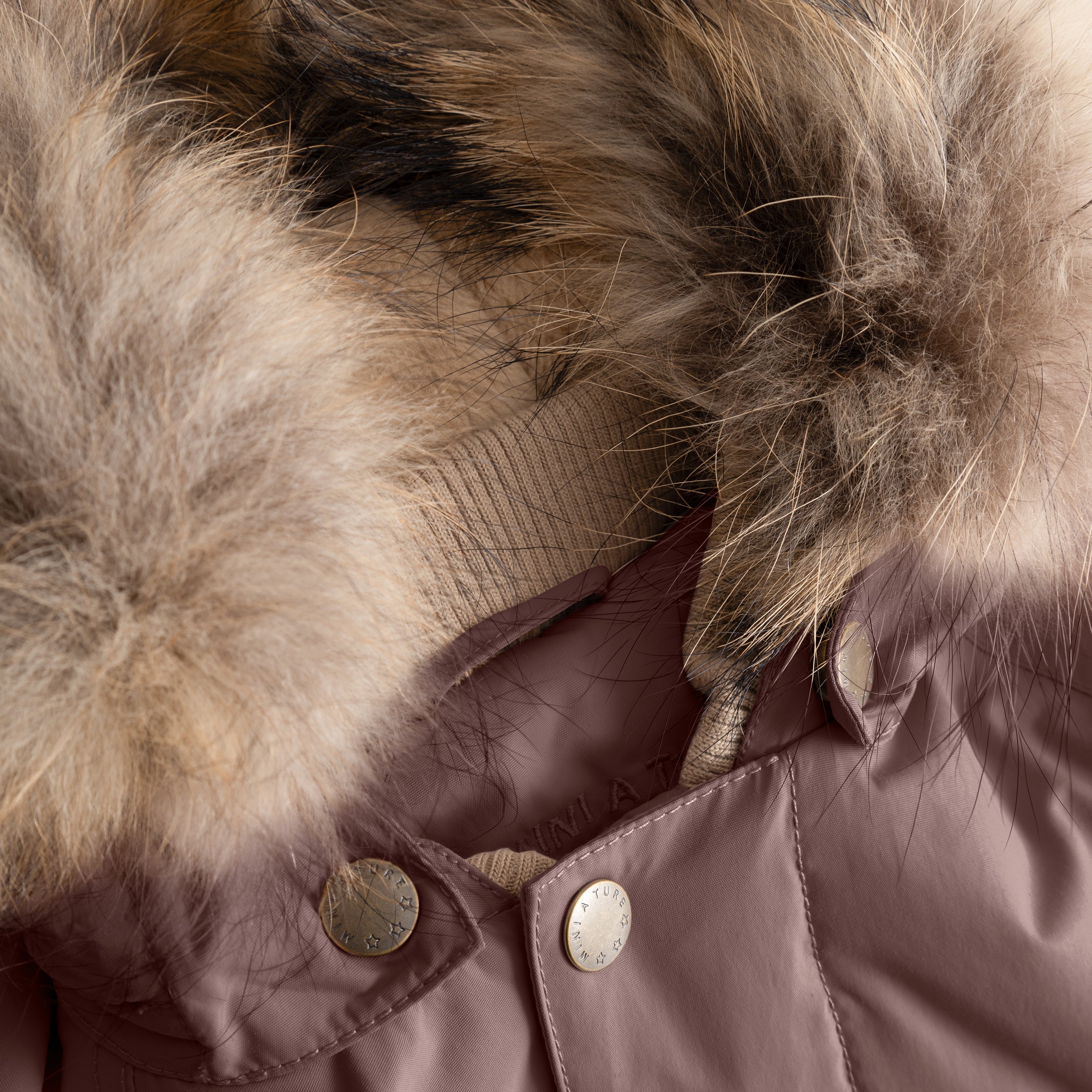 MATWALLY fleeceforet vinterjakke med pels. GRS