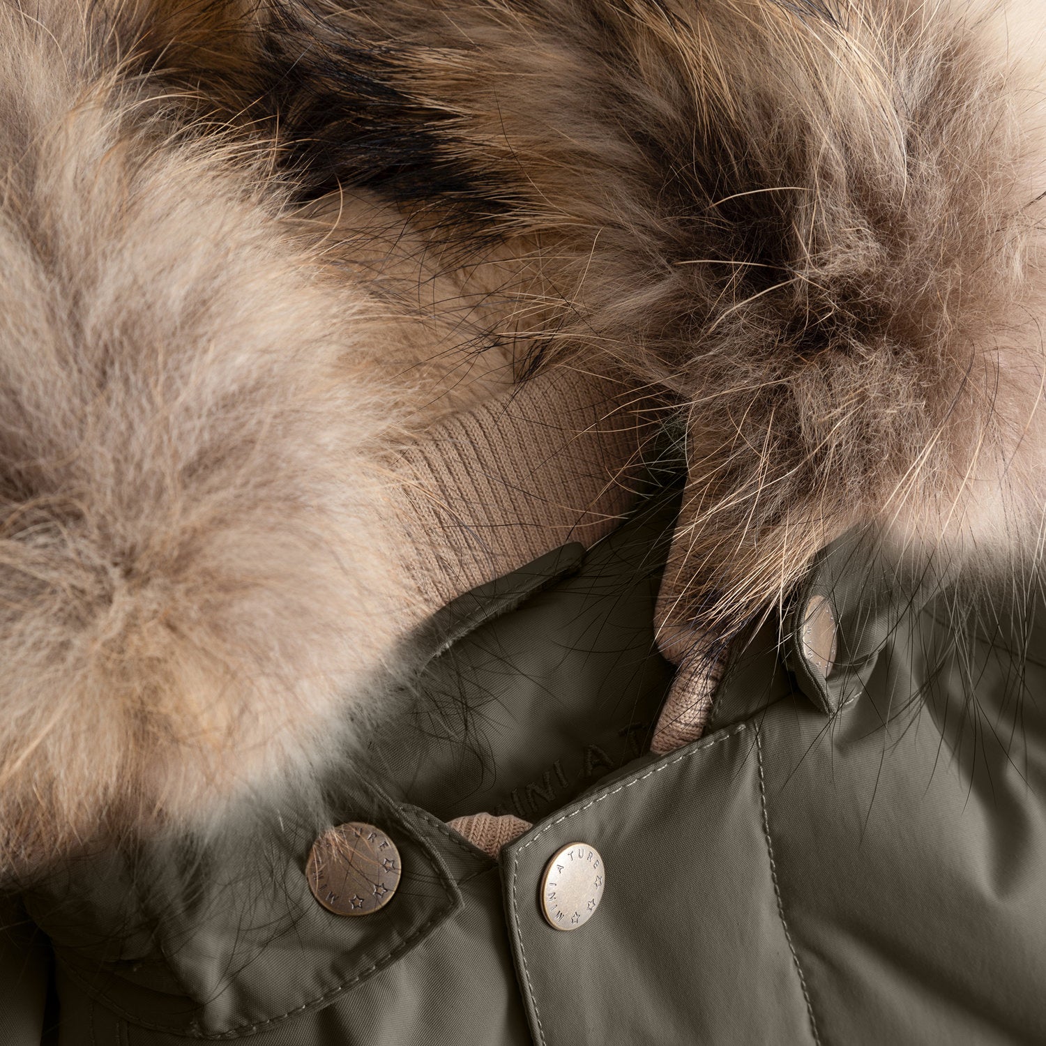 MATWALLY fleeceforet vinterjakke med pels. GRS