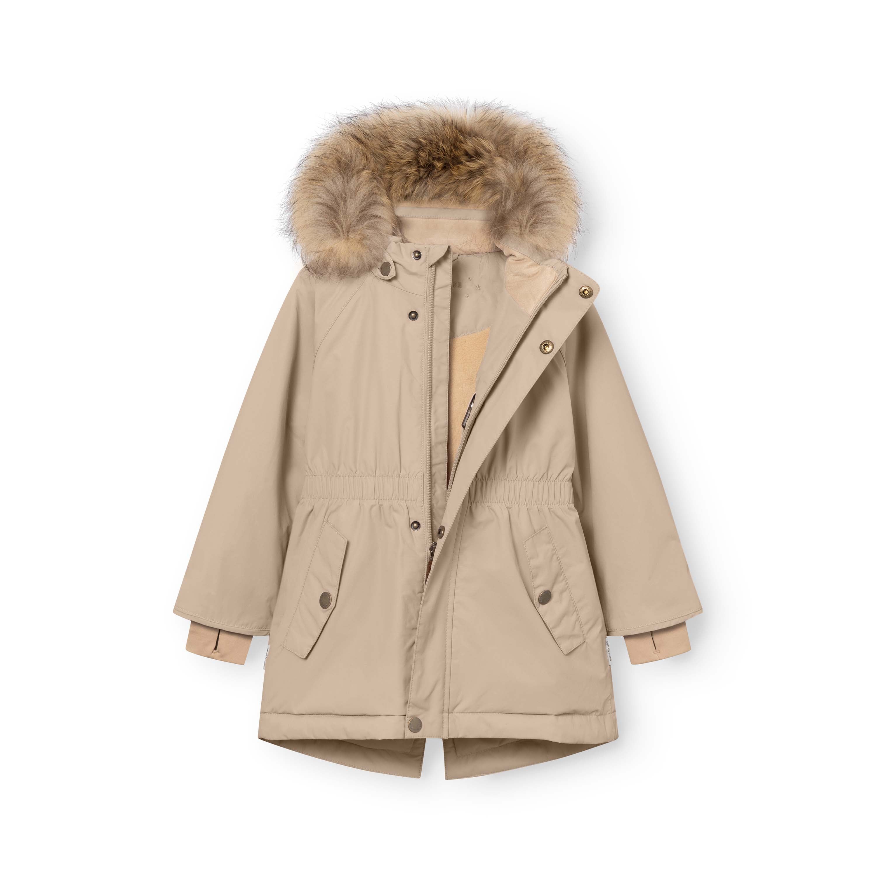 MATVIKANIA fleeceforet vinterjakke med pels. GRS