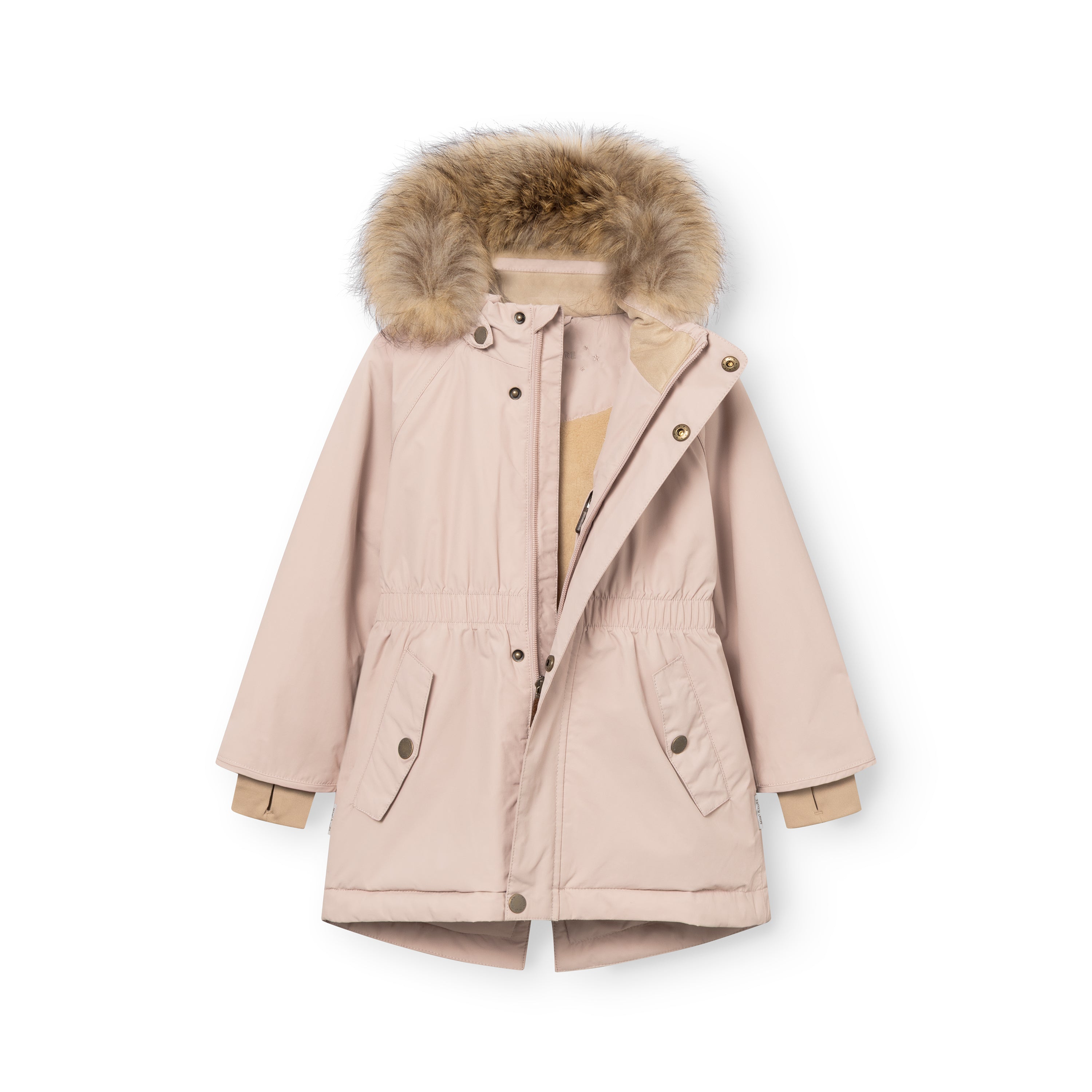 MATVIKANIA fleeceforet vinterjakke med pels. GRS