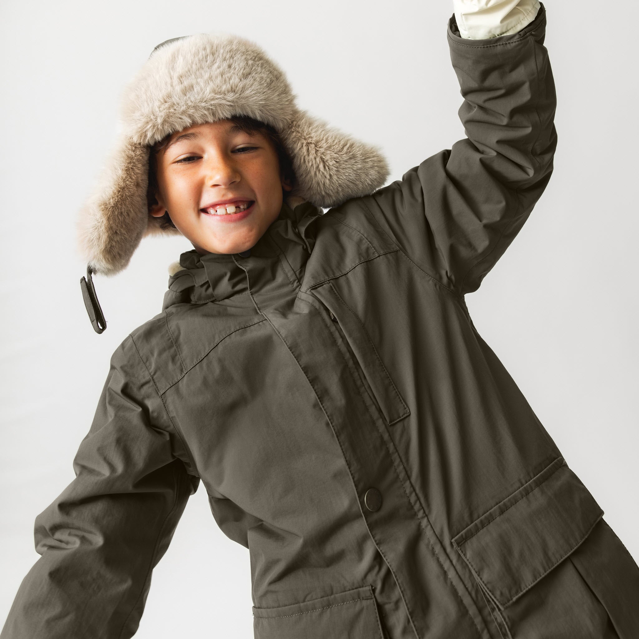 MATKASTORIO fleeceforet vinterjakke. GRS