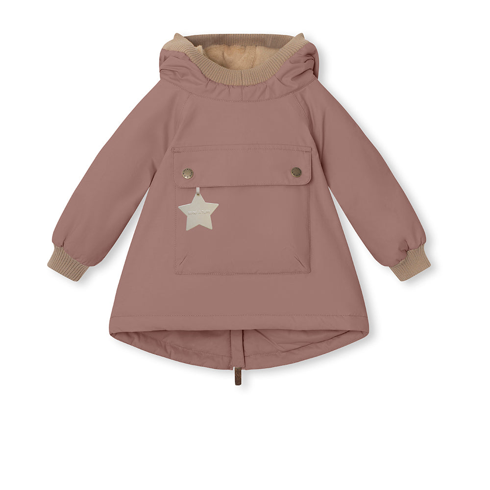 MATBABYWEN fleeceforet vinter anorak. GRS