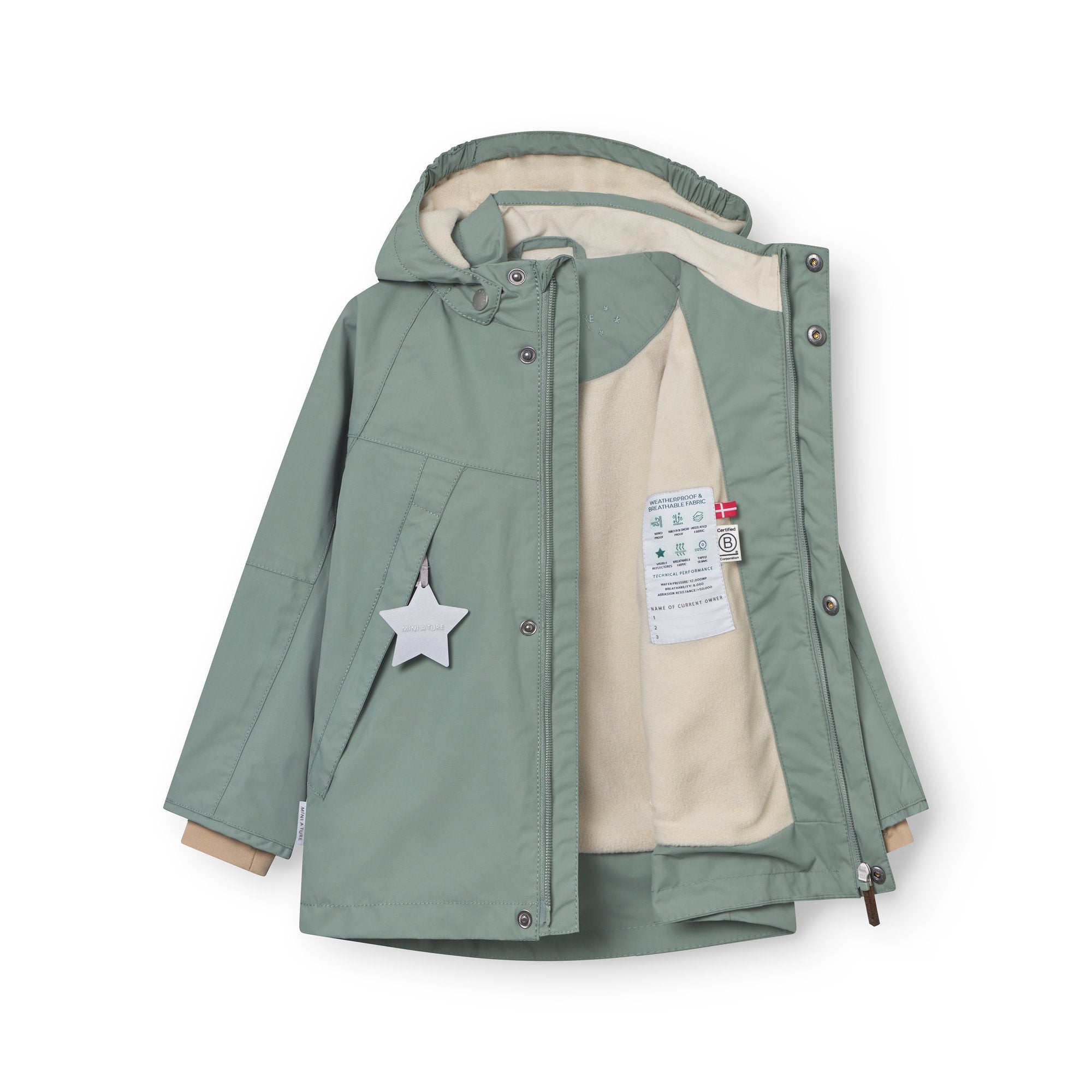 MATVALON fleeceforet jakke. GRS